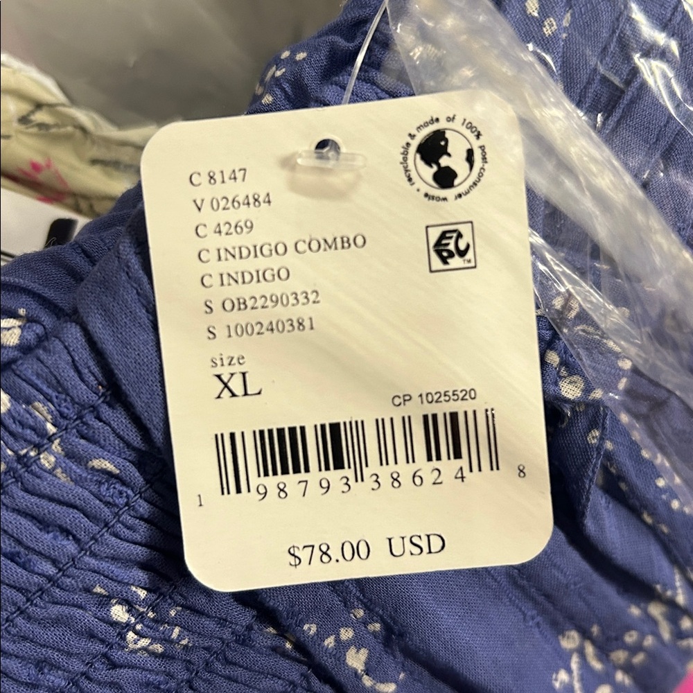 Blue Floral Happy Hour Halter Dress Free People Size XL NEW - Picture 2 of 4